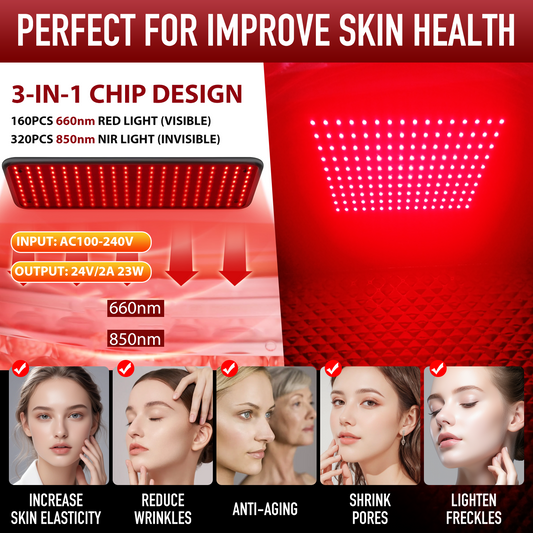 ISIDO Sauna Infrared Red Light Therapy Panel