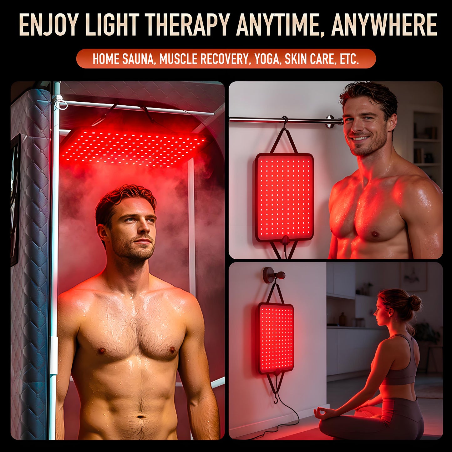 ISIDO Sauna Infrared Red Light Therapy Panel