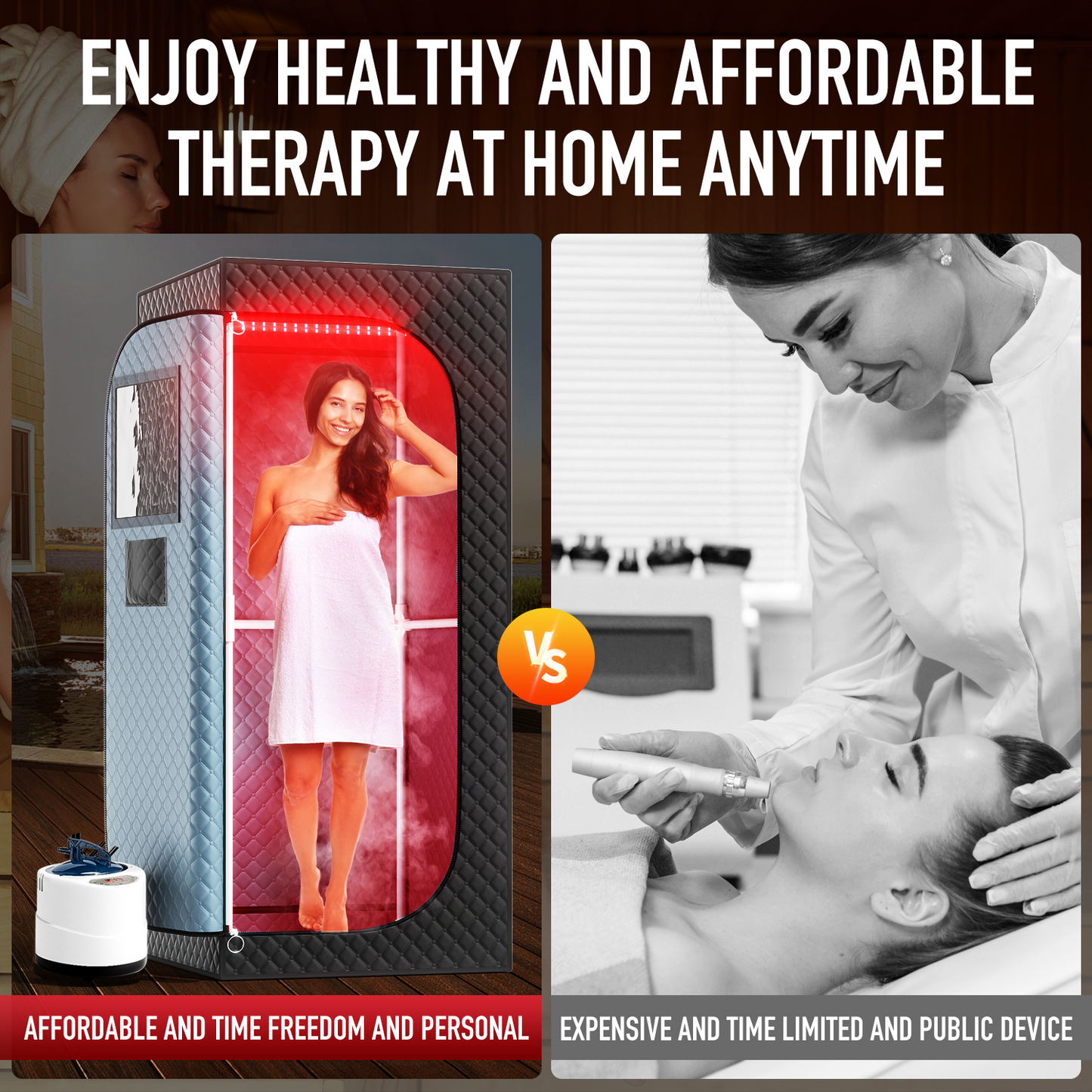 ISIDO 1 Person Infrared Steam Sauna Box