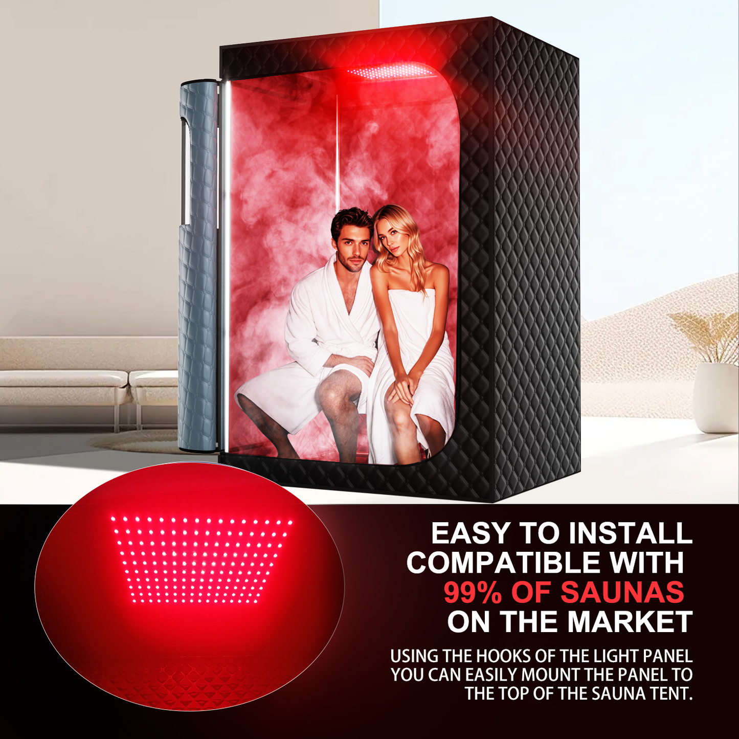 ISIDO Sauna Infrared Red Light Therapy Panel
