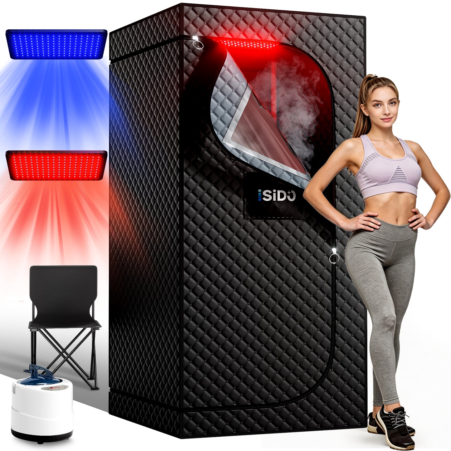 ISIDO 1 Person Infrared Steam Sauna Box