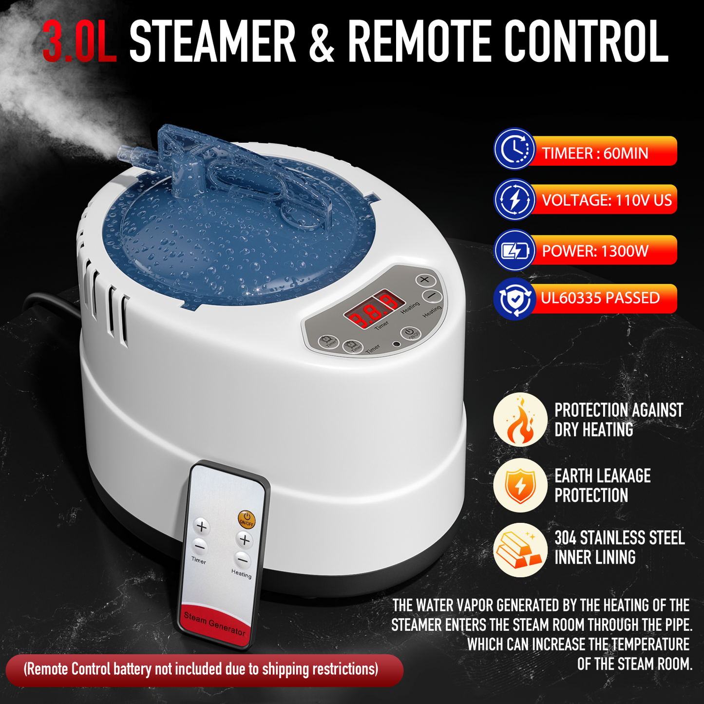 ISIDO 1 Person Infrared Steam Sauna Box