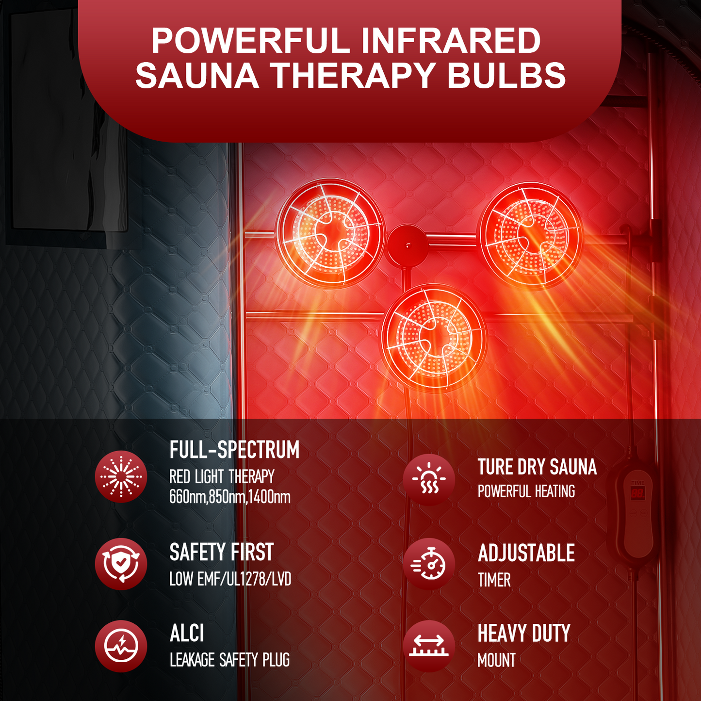 ISIDO 1 Person Infrared Dry Heat Sauna Box
