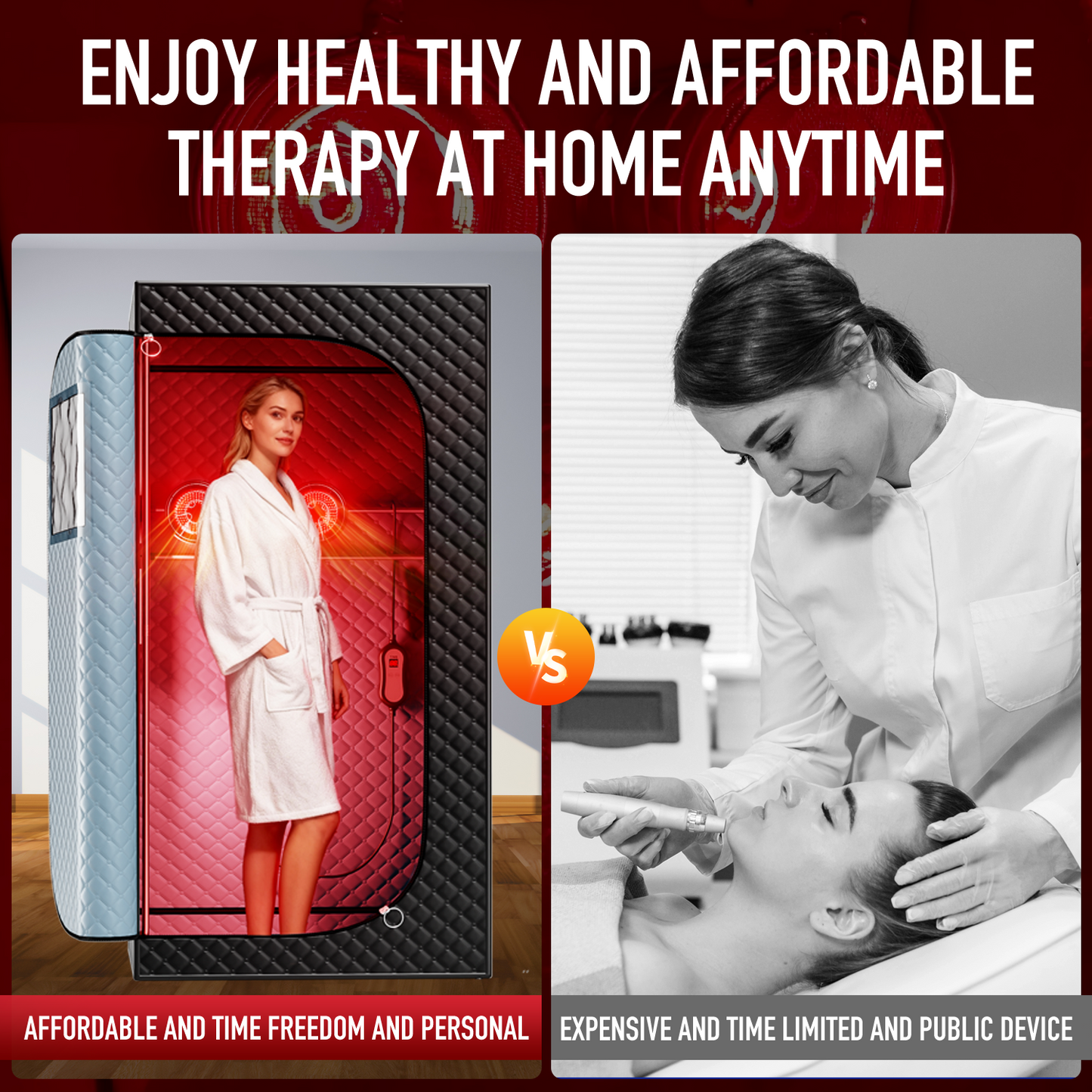 ISIDO 1 Person Infrared Dry Heat Sauna Box